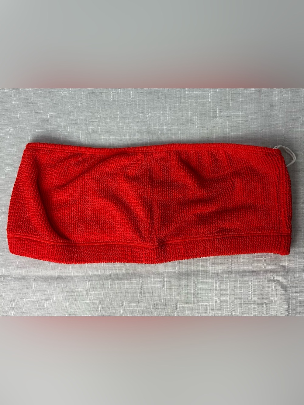 NWT Good American Red Bandeau Swim Top 5/6